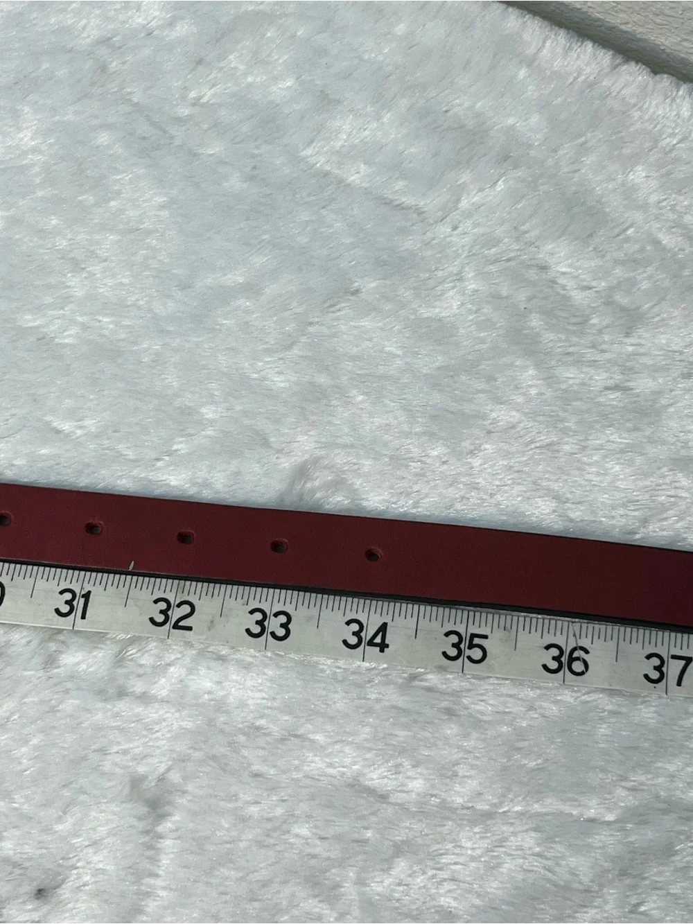 Coach Red Leather 1” Belt Size Medium